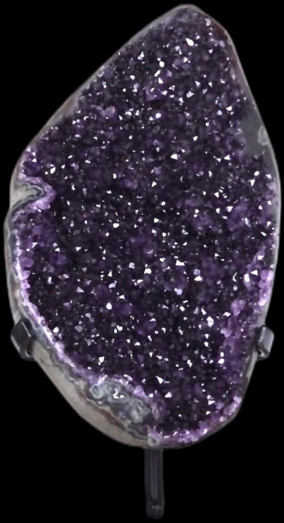Amethyst Brok Edelsteen Amethist Geode Agaat Rand, Verzenden, Mineraal