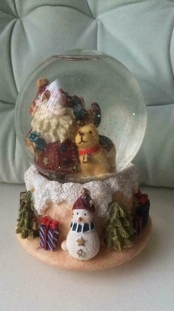 Kerst muziekdoos 11cm hoog, werkt, Ophalen of Verzenden