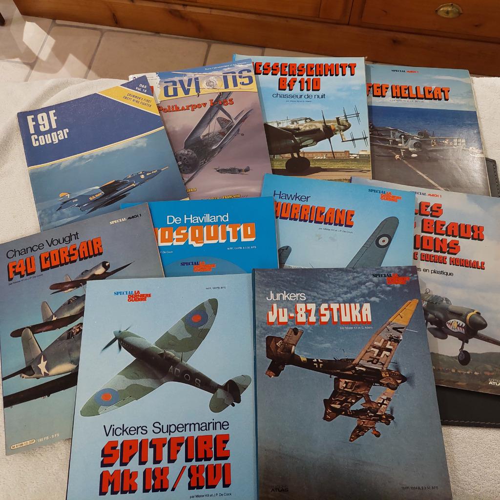 10 livres AVIONS de chasse - le lot pour 32 e, Enlèvement ou Envoi