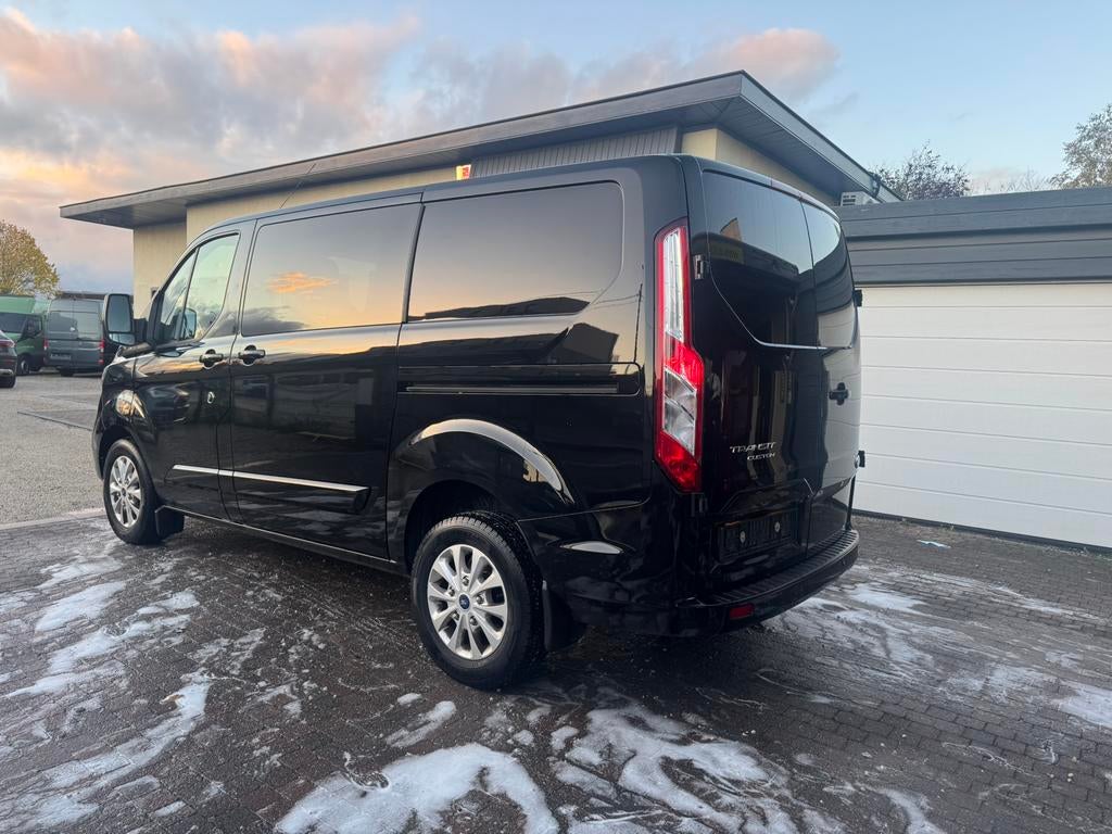 FORD TRANSIT CUSTOM * LIMITED * DUB CAB * 5 ZITPL *BTW WAGEN, Auto's, Voorwielaandrijving, Testrit aan huis, Stof, 4 cilinders