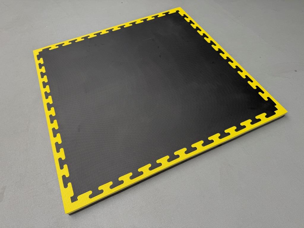 Tatamis PREMIUM 1mx1m - 4cm epaisseur. Mousse EVA Jaune/noir, Neuf, Info@kriden.be, Enlèvement ou Envoi, Belgique