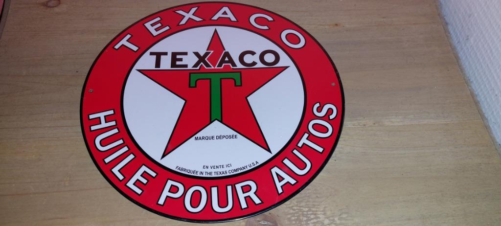 Reclamebord Texaco huile, Verzamelen, Ophalen of Verzenden, Nieuw, Auto's
