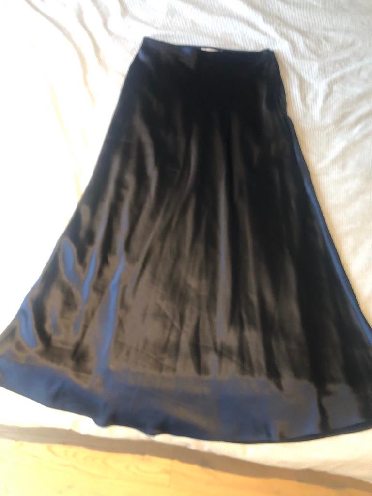 Blauw-paarse satijnlook rok, Taille 38/40 (M), Comme neuf, Enlèvement, Bleu