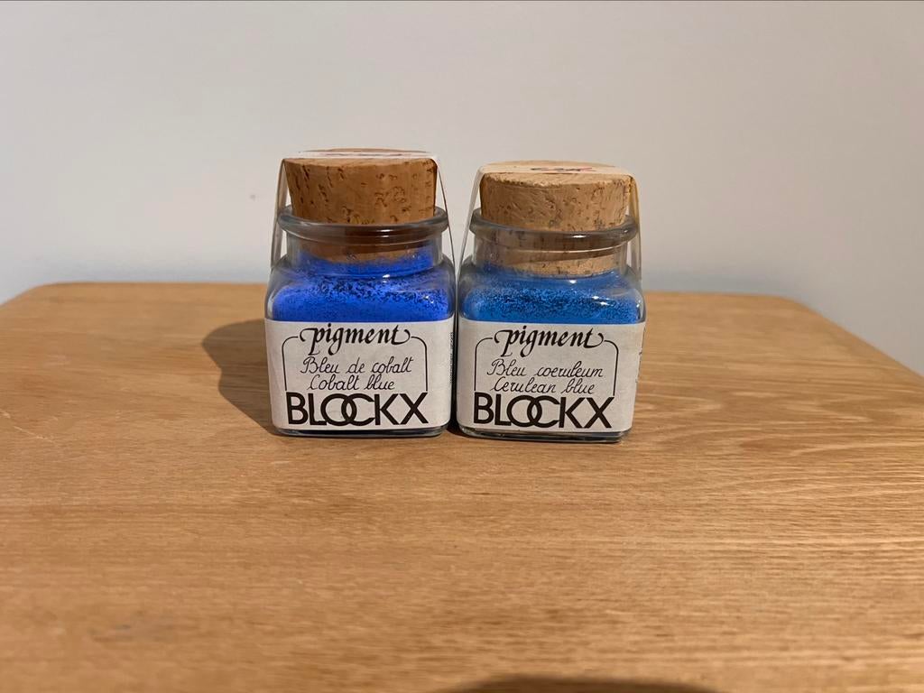 Blockx pigment ceruleum en kobalt blauw, Ophalen, Nieuw