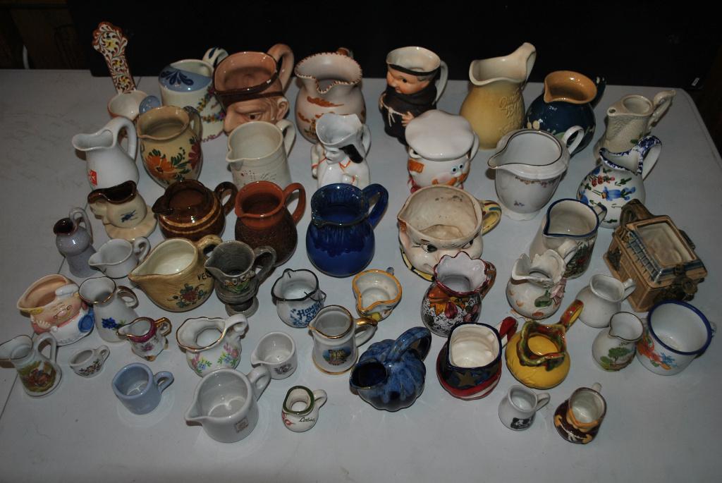 Gros lot Collection de pot à lait crémier faïence porcelaine, Ophalen of Verzenden