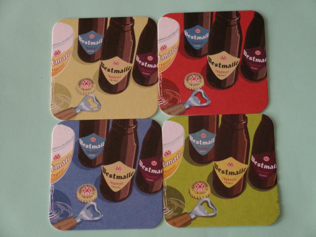 4 SOUS - BOCKS * WESTMALLE *, Enlèvement ou Envoi, Neuf, Sous-bock, Autres marques