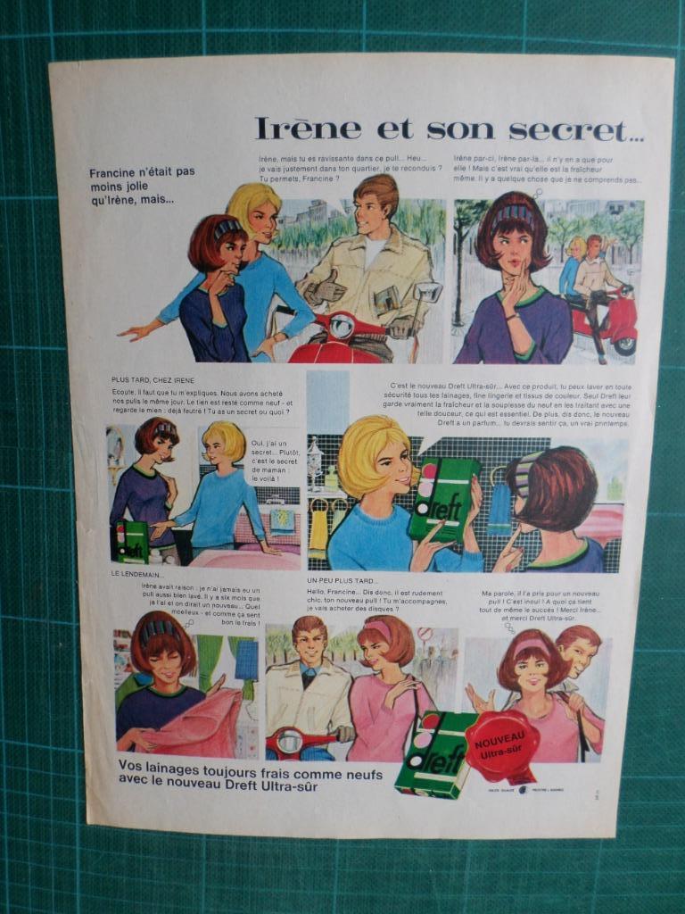 Dreft lessive - publicité papier - 1965, Verzamelen, Ophalen of Verzenden, Gebruikt, Overige typen