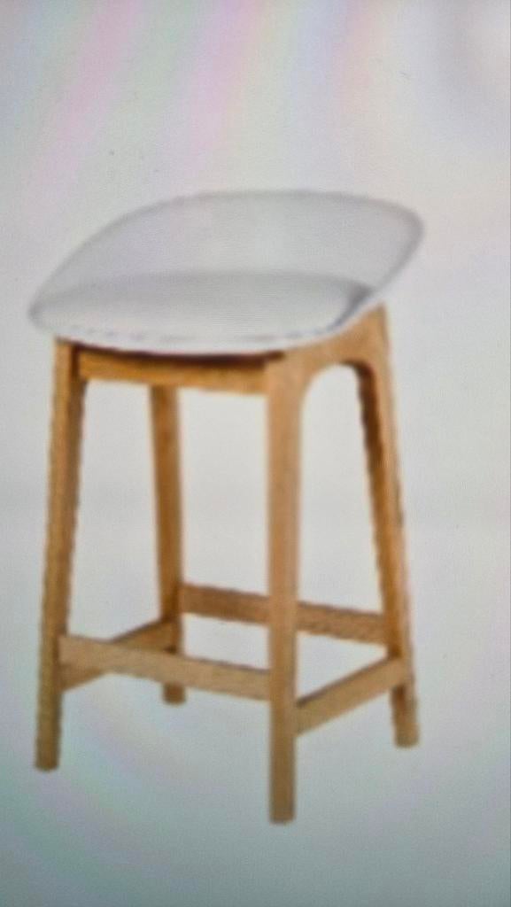 Tabouret de bar scandinave blanc, Maison & Meubles, Tabourets de bar, Enlèvement