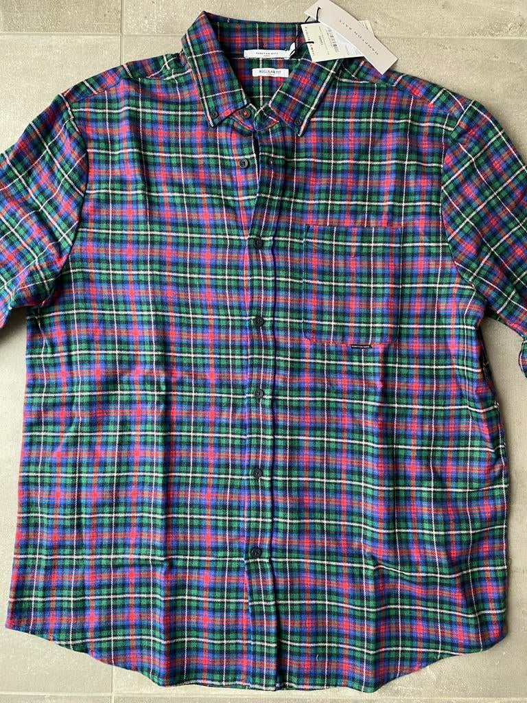 Hampton Bays - Hemd ruitjes. Maat L. Nieuw met label, Nieuw, Ophalen of Verzenden, Hampton Bays, Halswijdte 41/42 (L)