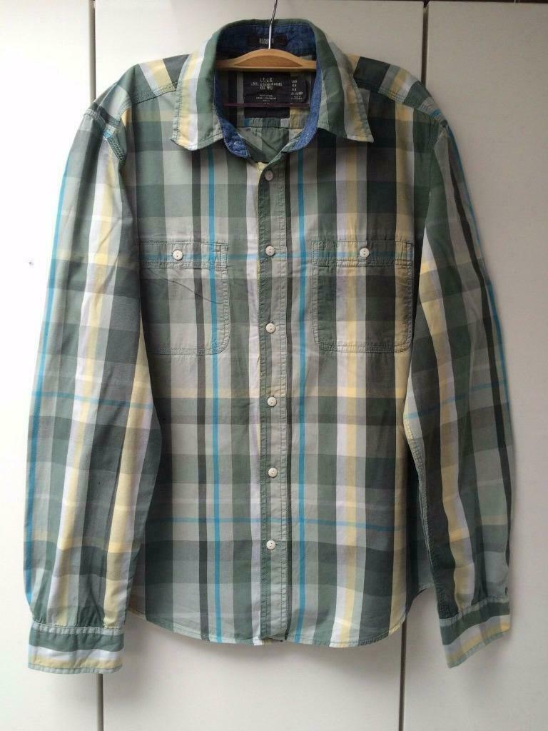 Chemise à carreaux LOGG - Taille M, Tour de cou 39/40 (M), Enlèvement ou Envoi, Autres couleurs, Comme neuf