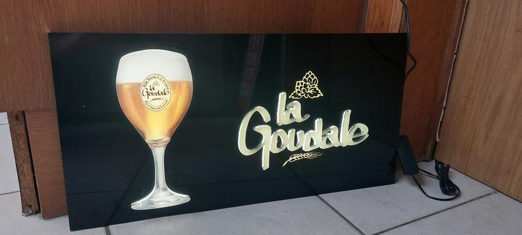 Lichtreclame La Goudale bier, Ophalen of Verzenden, Nieuw, Lichtbak of (neon) lamp
