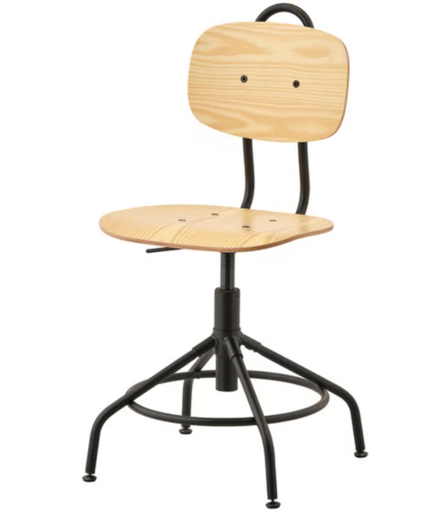 Te koop: tweedehands bureaustoel 'Kullaberg' (IKEA), Enlèvement, Comme neuf, Noir, Chaise de bureau