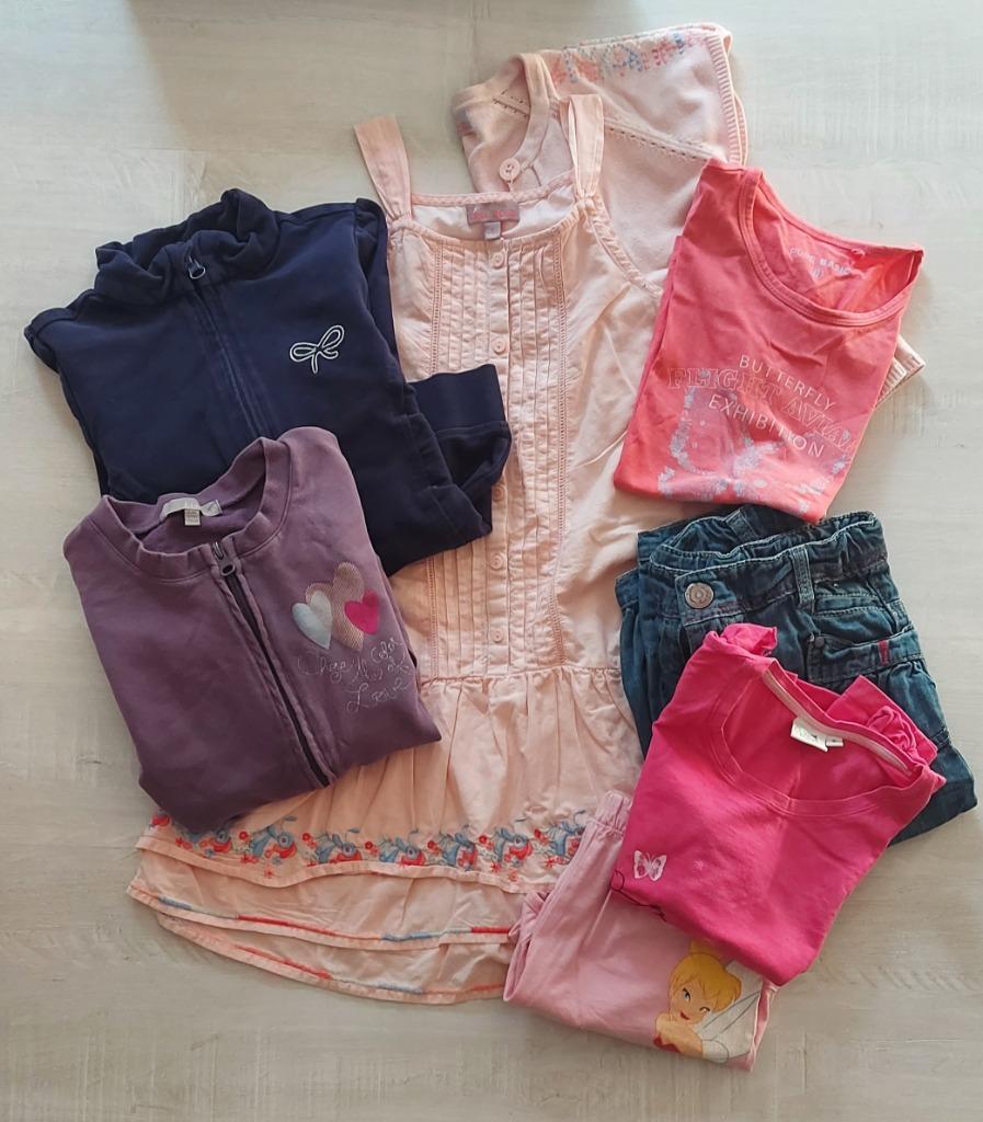 7 pièces printemps-été 8 ans/128cm dont Lisa Rose et Disney, Enlèvement, Utilisé, Fille, Ensemble
