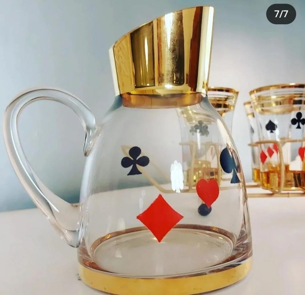 Glazen pitcher, karaf, kan, Ophalen of Verzenden