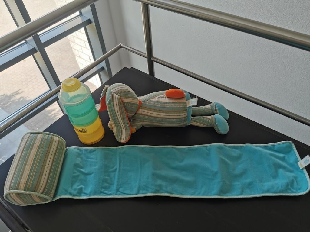 Zijligkussen baby + pappoederverdeler, Kinderen en Baby's, Ophalen of Verzenden, Zo goed als nieuw