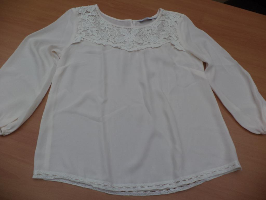 ecru bloesje NEW LOOK en TERRA di SIENNA in maat S, Kleding | Dames, Ophalen of Verzenden, Gedragen, Maat 36 (S), Wit