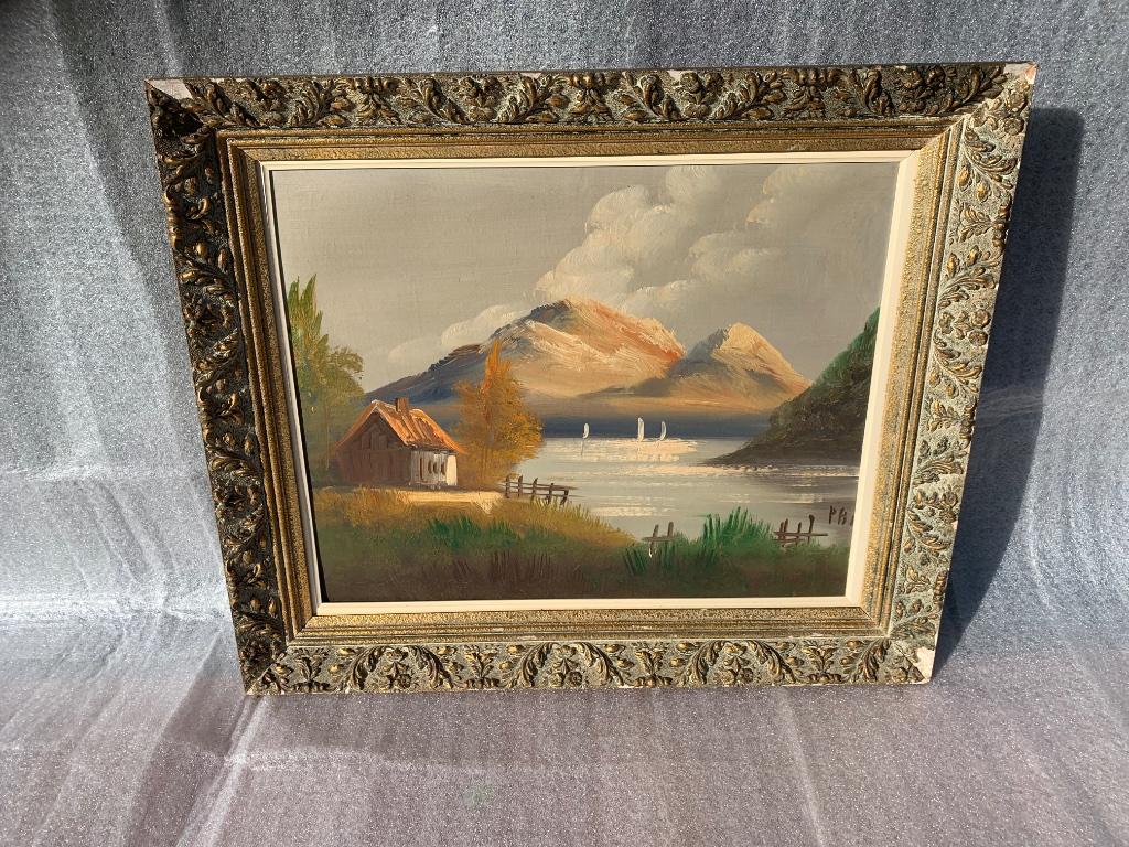 schilderij met natuurlandschap, Antiek en Kunst, Ophalen