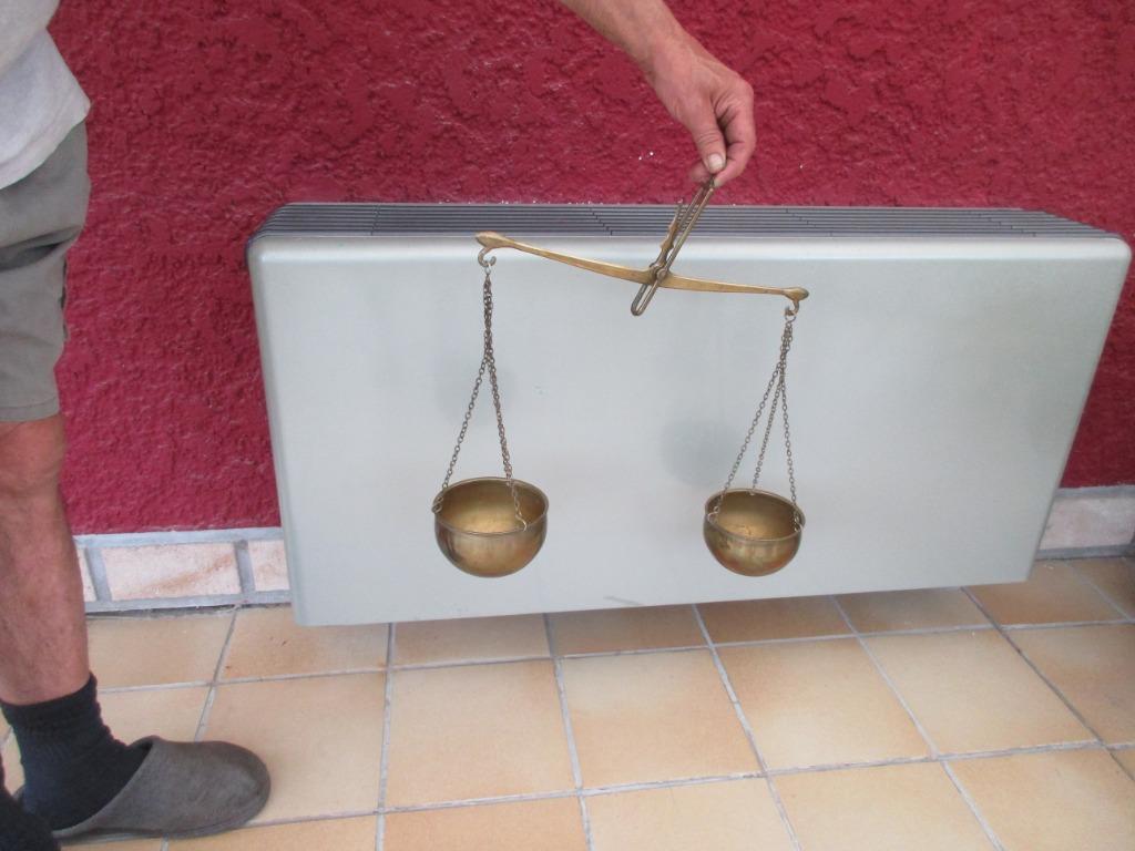 Balance de décoration à suspendre en cuivre ( pour pots de f, Ophalen, Zo goed als nieuw