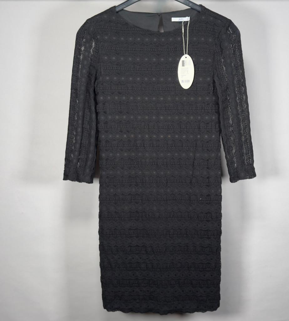 Robe noire ( avec étiquette edc), Enlèvement ou Envoi, Taille 36 (S), Comme neuf, Sous le genou