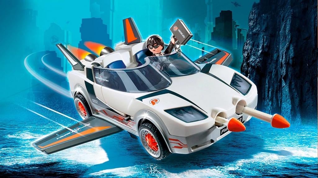 Playmobil 9252 Voiture de l'agent pilote, Enlèvement
