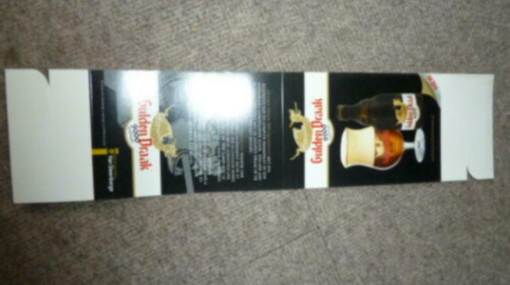 nieuwe tafel reclame GULDEN DRAAK 9000 Quadruple, Ophalen of Verzenden, Nieuw, Reclamebord, Plaat of Schild, Overige merken