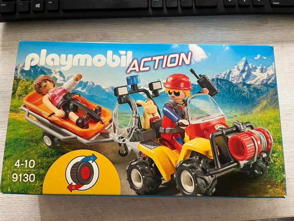 playmobil Action Reddingsquad met draagberrie - 9130, Kinderen en Baby's, Speelgoed | Playmobil, Zo goed als nieuw, Ophalen