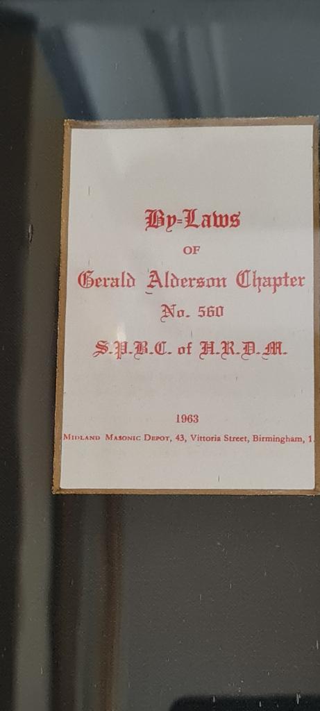 Gerald Alderson MASONIC  UNIEKE lak inlijsting, Verzamelen, Militaria | Algemeen, Overige soorten, Overige typen, Ophalen