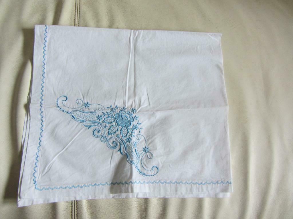 Nappe blanche brodée main, Ophalen of Verzenden, Nieuw