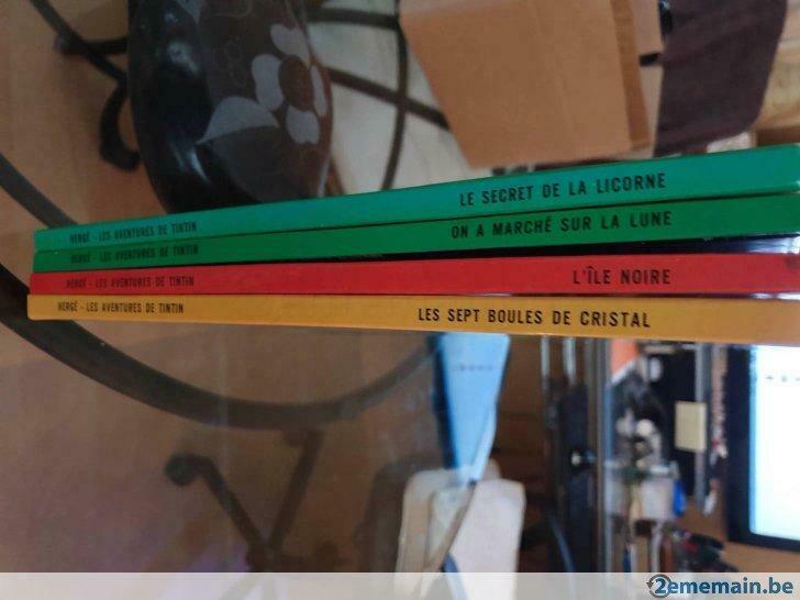 Lot de 6 BD de la série TINTIN, Enlèvement ou Envoi, Utilisé