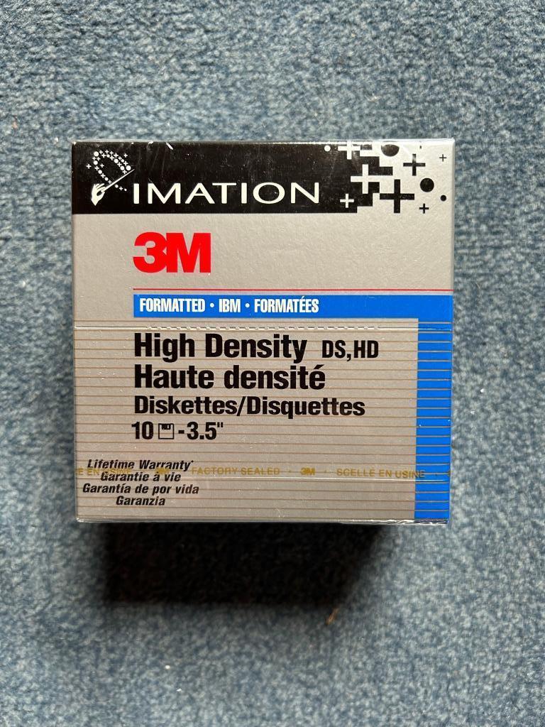 Boîte de 10 disquettes 3.5" 3M, Informatique & Logiciels, Enlèvement ou Envoi, Neuf, Autres types, 3M