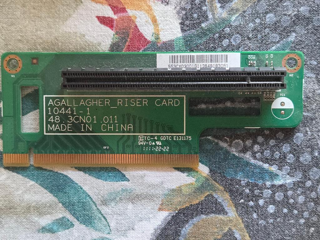 PCI-E 16x Riser card, Enlèvement, Utilisé