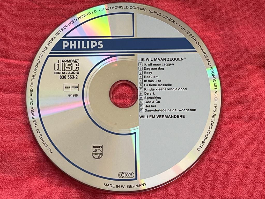 CD Willem Vermandere - Ik wil maar zeggen, Cd's en Dvd's, Ophalen of Verzenden, Gebruikt, Levenslied of Smartlap