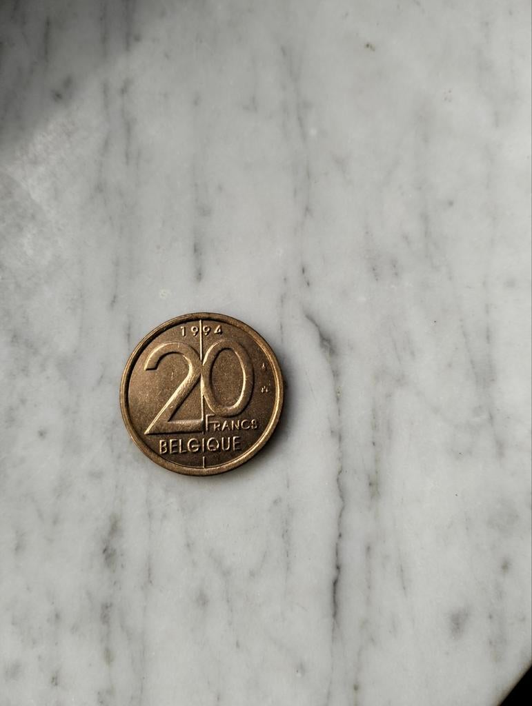 20 frank, België Koning Albert ll, Enlèvement ou Envoi