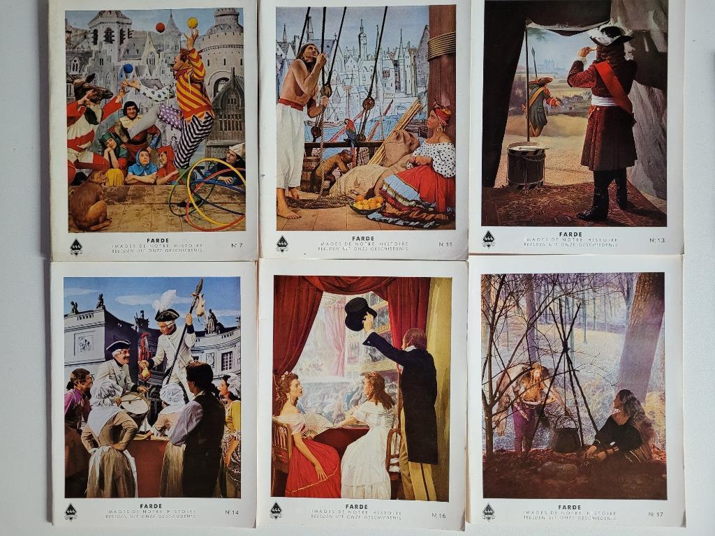 Lot de fardes des années 60 avec des images de notre histoir, Enlèvement ou Envoi, 19e siècle, Comme neuf