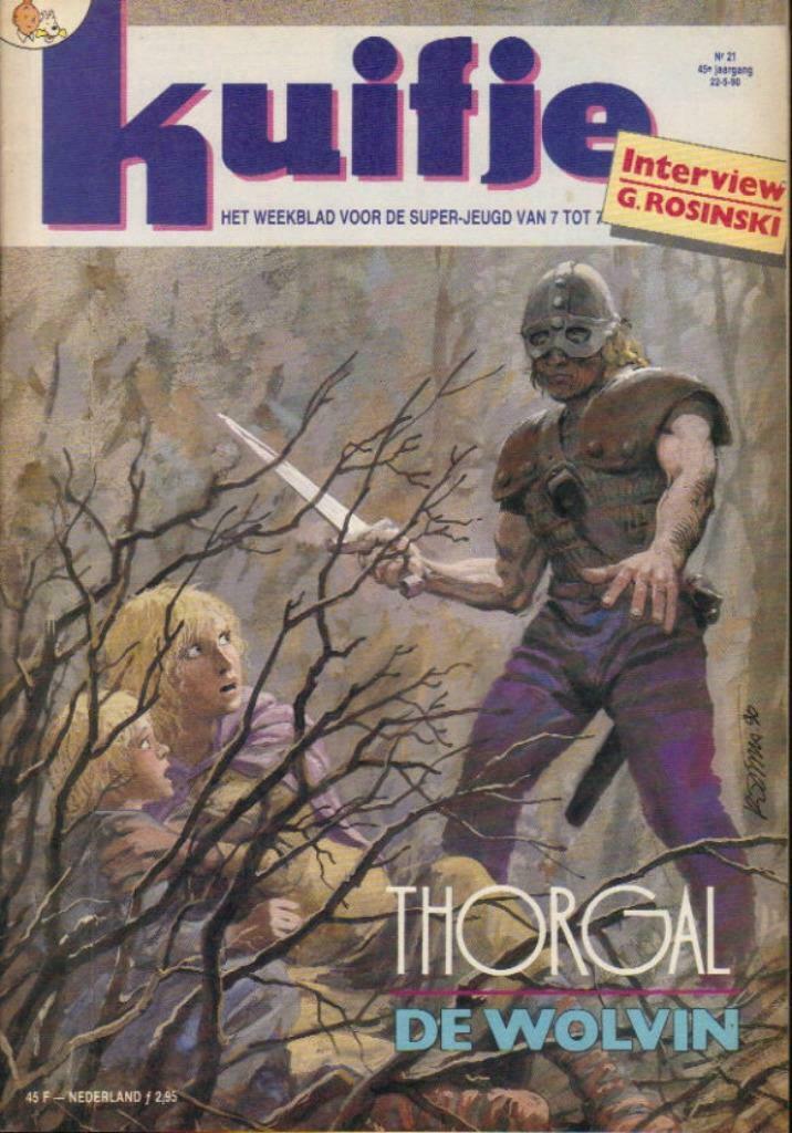 Weekblad Kuifje van 22-5-1990, 45ste Jaargang, Nummer 21, Boeken, Strips | Comics, Gelezen, Meerdere comics, Europa, Ophalen of Verzenden