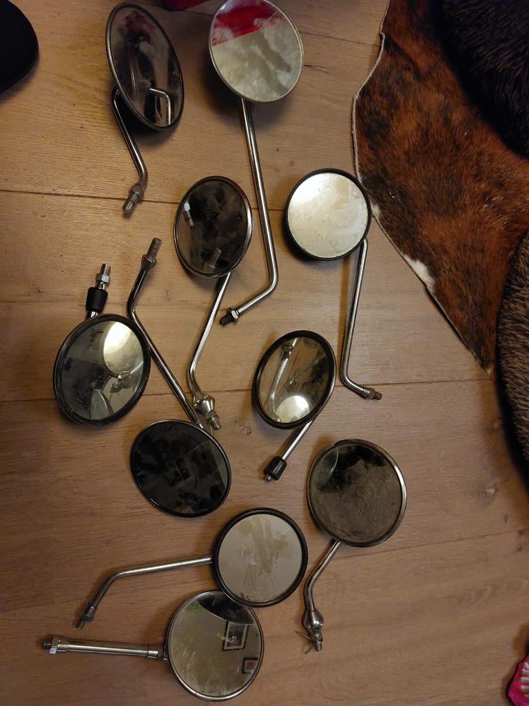 Oldtimer spiegels kawa, honda enz, Motoren, Onderdelen | Oldtimers, Ophalen of Verzenden