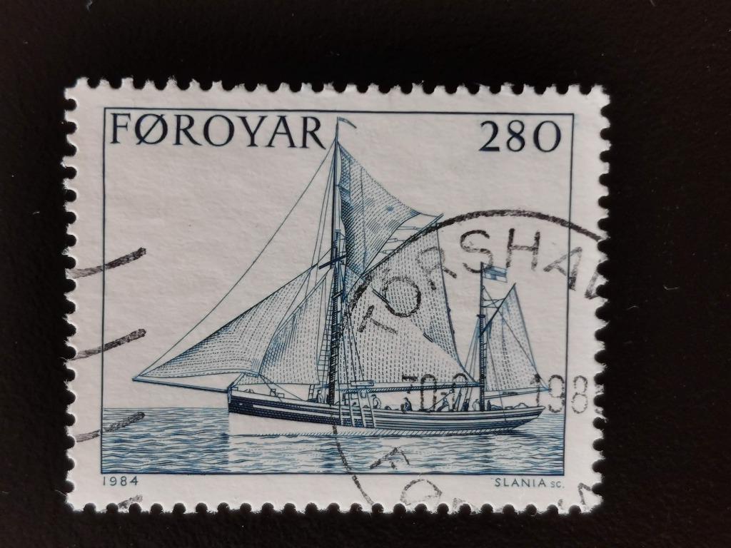 Îles Féroé/Foroyar 1984 - voilier, bateau de pêche, Timbres & Monnaies, Timbres | Europe | Scandinavie, Enlèvement ou Envoi, Danemark
