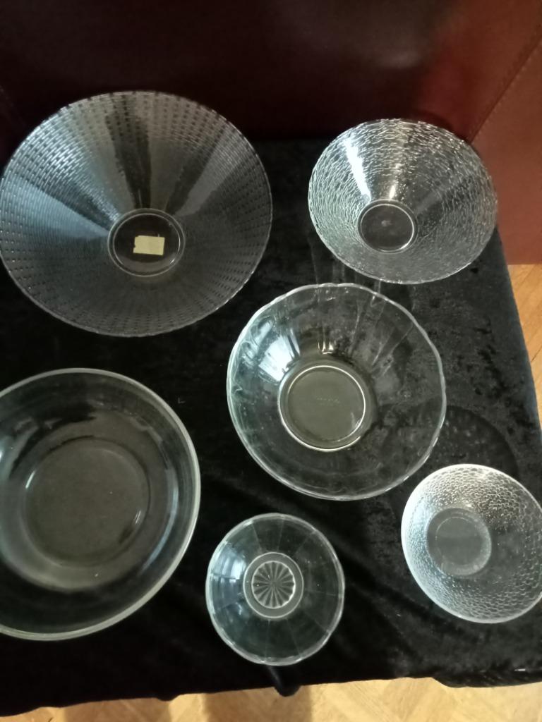 Set glazen schalen, Enlèvement, Utilisé