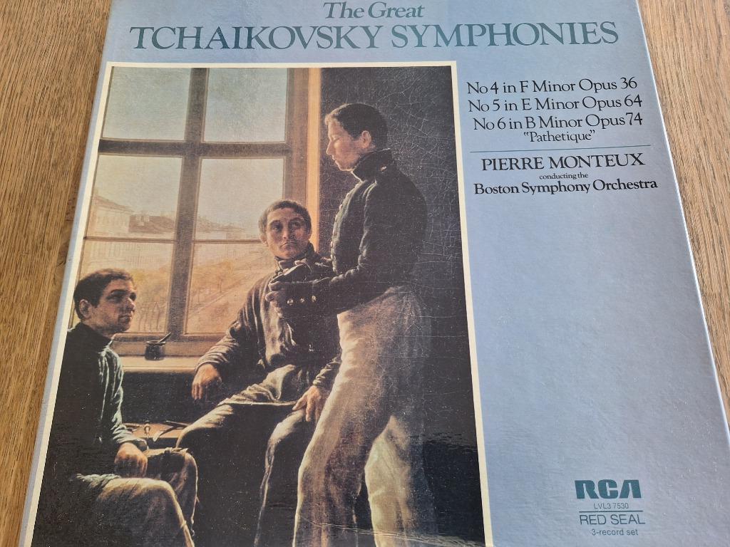 Tchaikovsky / Monteux - Great Tchaikovsky Symphonies N4,5,6, 12 pouces, Enlèvement ou Envoi, Utilisé, Musique de chambre