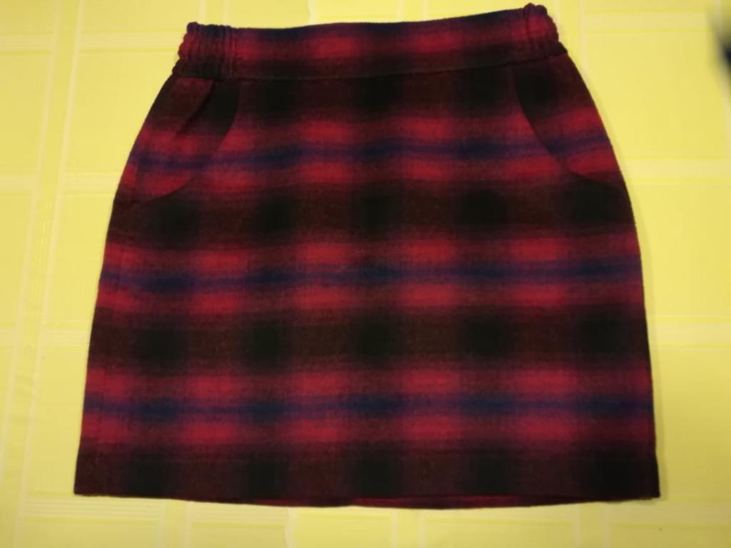 Wollen rokje - Glittertrui - Fleece, Ophalen, Gedragen, Maat 36 (S)