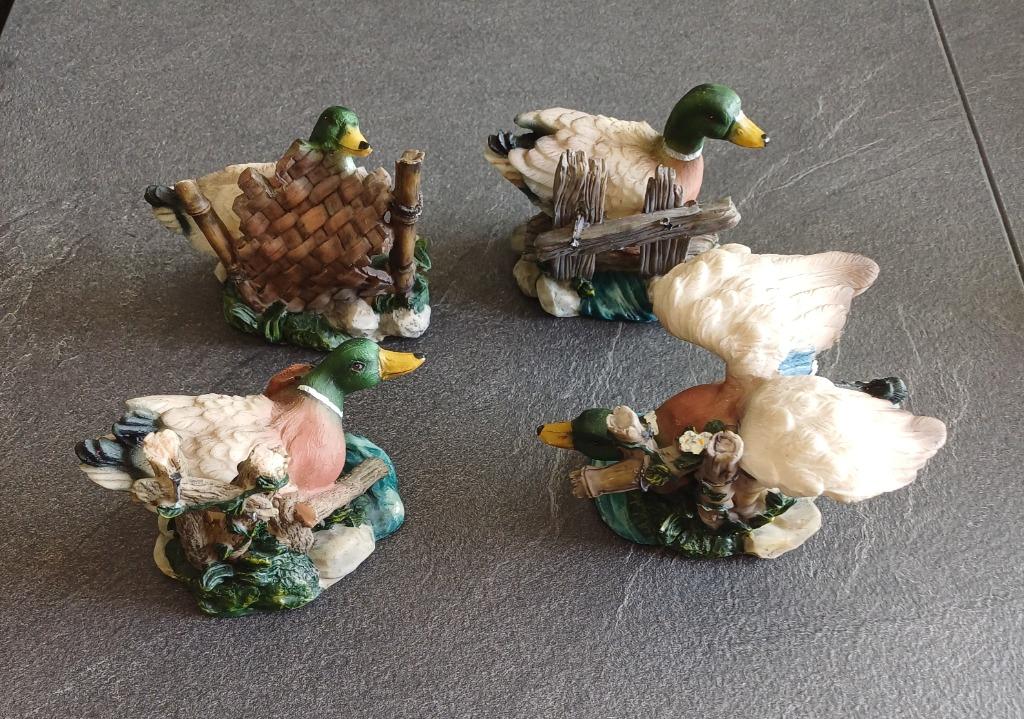 set van 4 eenden, Verzamelen, Ophalen of Verzenden, Zo goed als nieuw, Dier