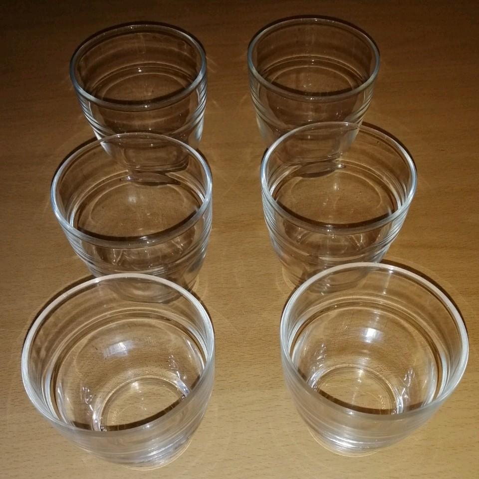 6 verres à eau, Enlèvement ou Envoi, Comme neuf