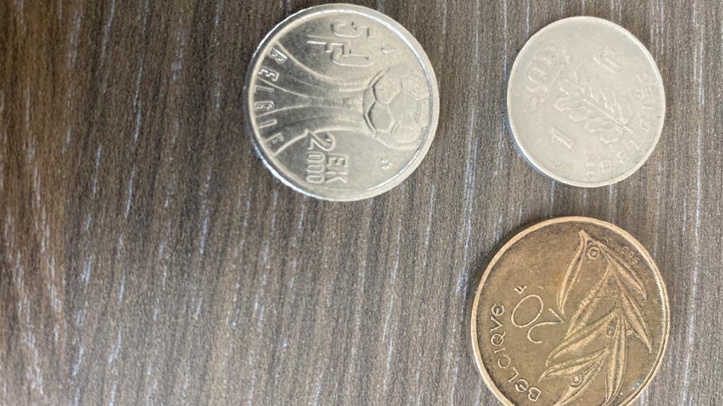 5 Belgische munten, Ophalen, Overig, Losse munt