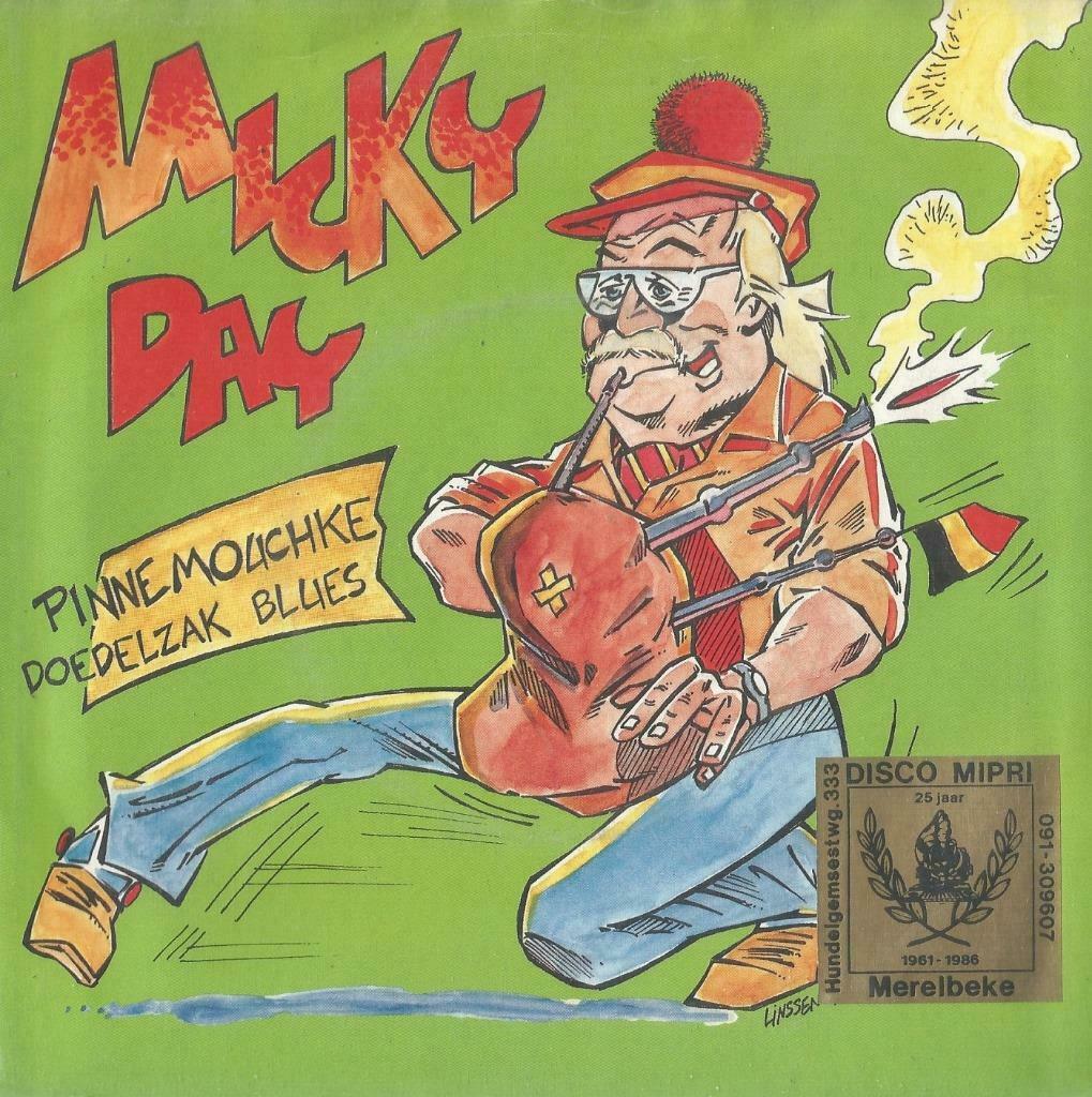 Micky Day – Pinnemouchke / Doedelzak blues - Single, Cd's en Dvd's, Vinyl Singles, Gebruikt, Nederlandstalig, Ophalen of Verzenden