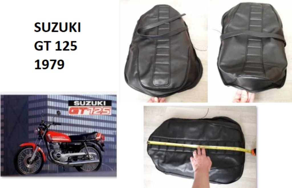 Nieuwe aanpasbare stoelhoes voor Suzuki GT 125 Gold label, Motoren, Verzenden, Nieuw