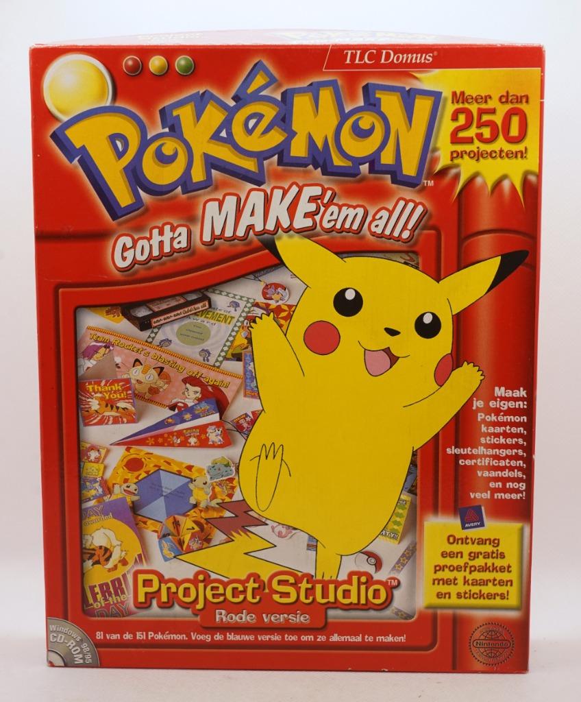 Pokémon Studio Rood big box PC, Enlèvement ou Envoi, 1 joueur, Autres genres, Utilisé