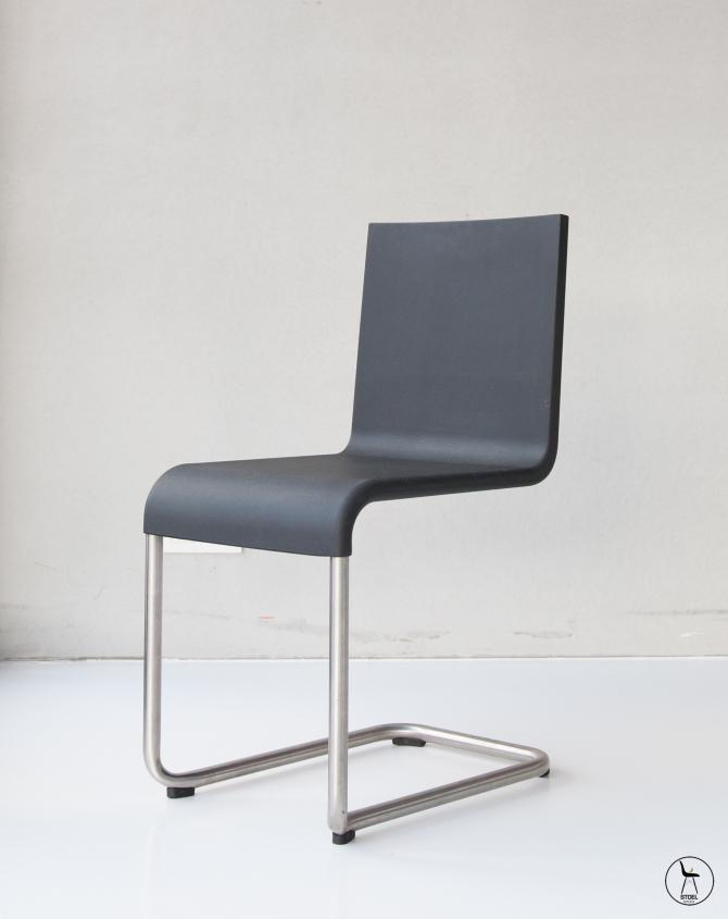 Vitra Maarten van severen zwarte slede stoelen, Ophalen of Verzenden, Zo goed als nieuw, Zwart