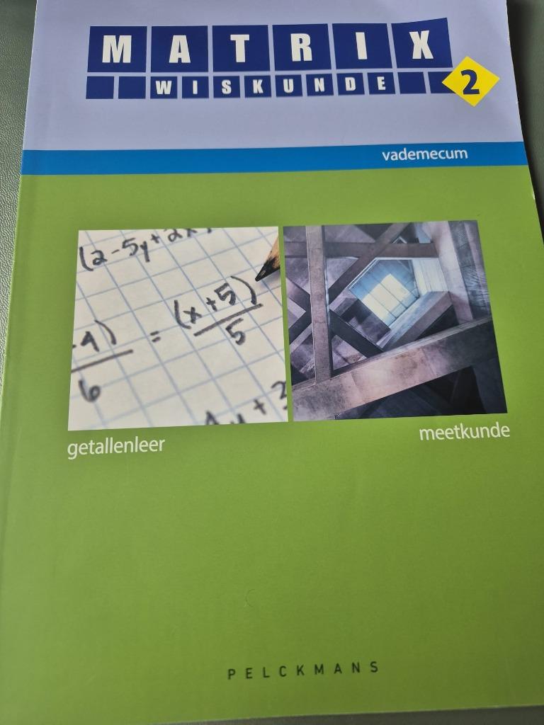 Manuel Matrix Math 2 — (ISBN 9789028999428), Enlèvement ou Envoi, Comme neuf, Secondaire, Pelckmans