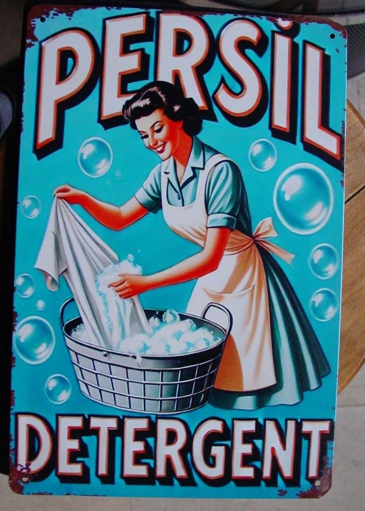 PERSIL REKLAME -METAAL-, Ophalen of Verzenden