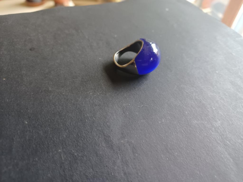 mooie dames ring van Twice As Nice i mooie staat, Enlèvement ou Envoi, Comme neuf, Bleu, Autres matériaux